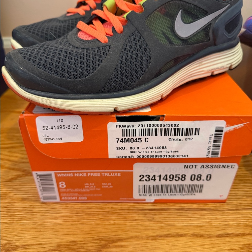 Nike Black and Orange Running Shoes